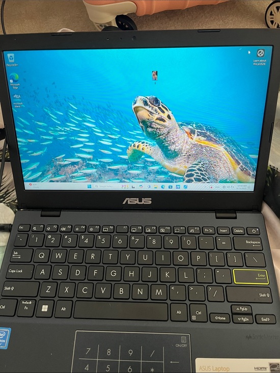 ASUS Other - ASUS Black Laptop with Numeric Touchpad and Yellow Accent